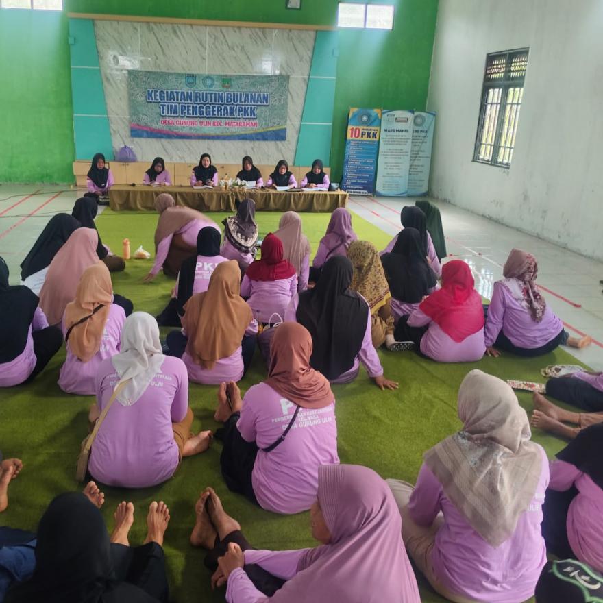 PKK Gunung Ulin Mataraman Laksanakan Kegiatan Rutin Bulanan